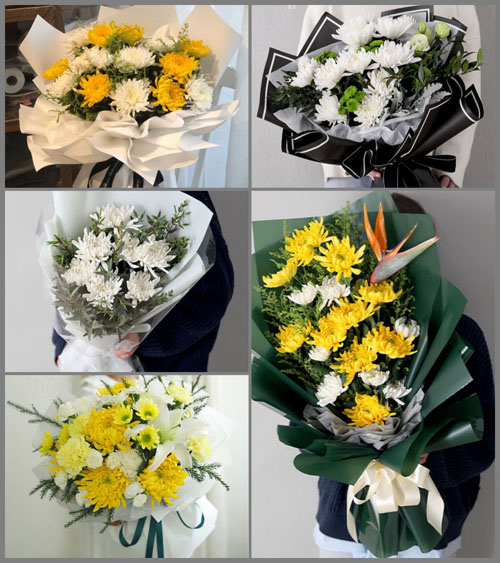 山东青岛平度市旧店镇水磨涧村白事花束代送